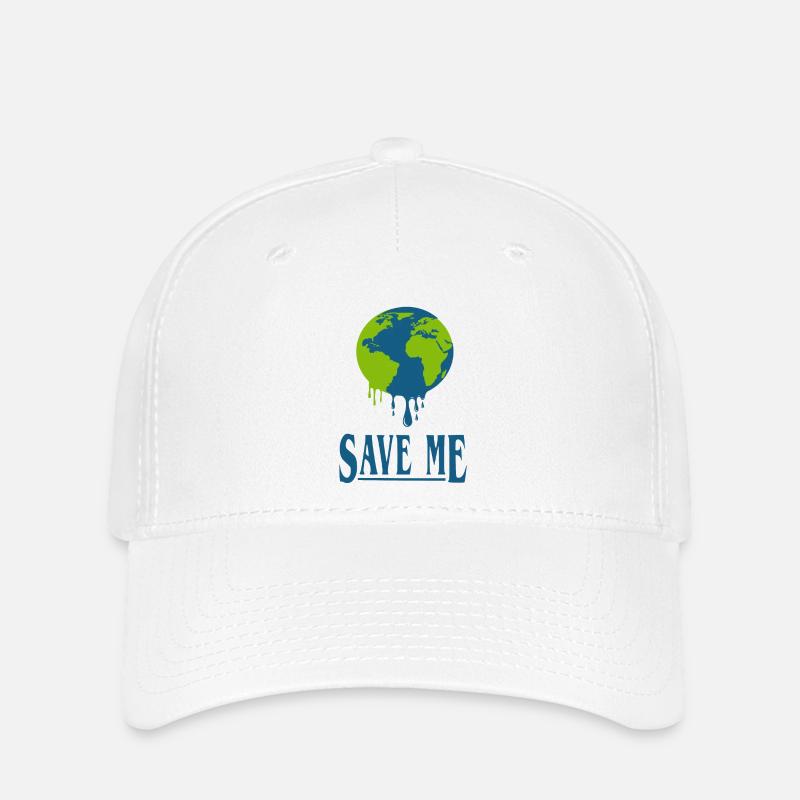 Rette mich - Flexfit Cap - Weiß