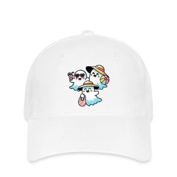 Sweet ghosts on the beach - Flexfit Cap - white - Front