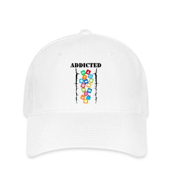 Addicted - Flexfit Cap - white - Front