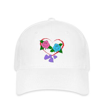Saint-valentin - Casquette Flexfit - blanc - Devant