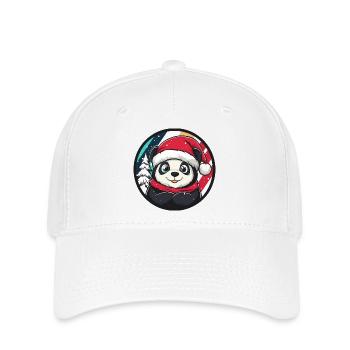 Panda Christmas Animal - Flexfit Cap - white - Front