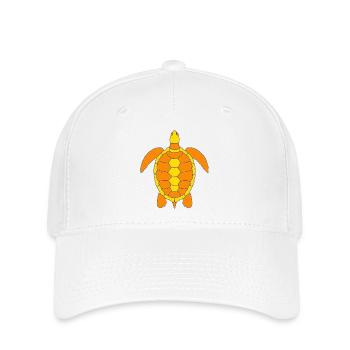 SCHILDKRÖTE - Flexfit Cap - Weiß - Vorne
