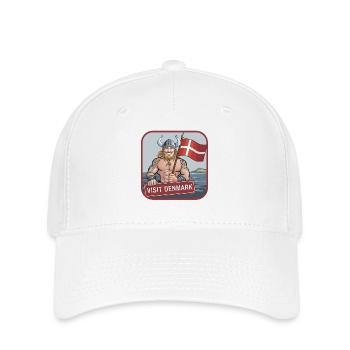 Visiter le Danemark Viking Dannebrog Danemark Vacances - Casquette Flexfit - blanc - Devant