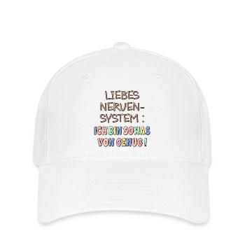 NERVENSYSTEM - ICH BIN GENUG - Flexfit Cap - Weiß - Vorne
