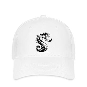 Clever Seahorse Kids Croquis au crayon - Casquette Flexfit - blanc - Devant