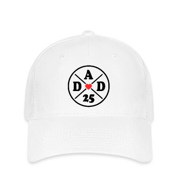 Dad 2025 - Flexfit Cap - Weiß - Vorne