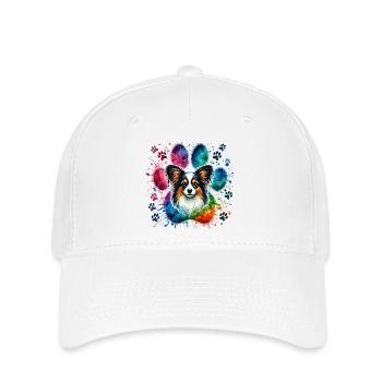 Papillon Art - Flexfit Cap - Weiß - Vorne