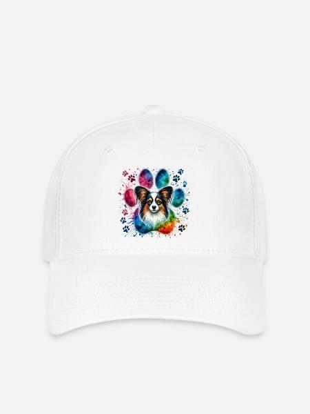 Papillon Art - Flexfit Cap - Weiß