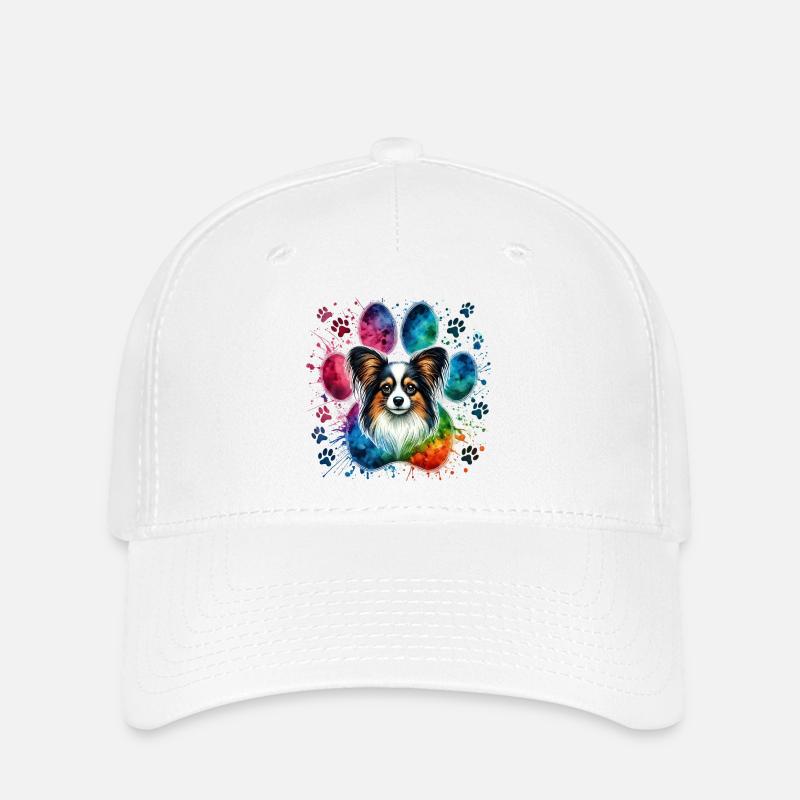 Papillon Art - Flexfit Cap - Weiß