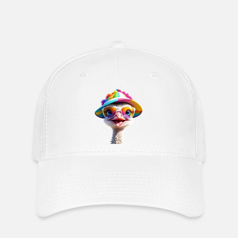 Autruche - Casquette Flexfit - blanc