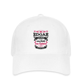 EDGAR UN NOM UNE FIERTÉ AUCUN RIVAL - Casquette Flexfit - blanc - Devant