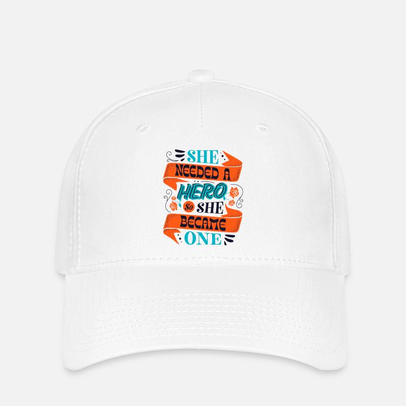 Elle avait besoin d’un héros – Déclaration d’autonomisation - Casquette Flexfit - blanc