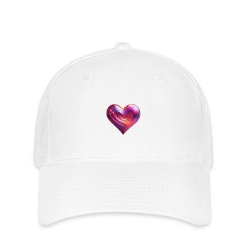 Heart for art lovers - Flexfit Cap - white - Front