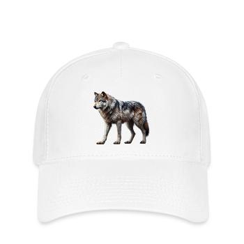 Wolf - Flexfit Cap - Weiß - Vorne
