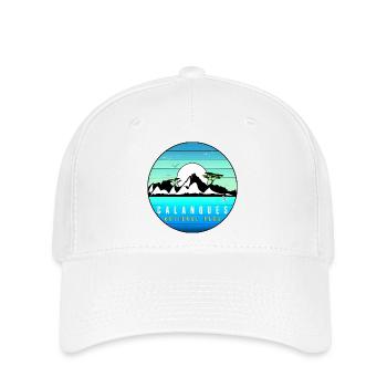 Calanques parc national merveille Marseille - Casquette Flexfit - blanc - Devant