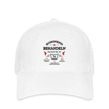 SCHONEND BEHANDELN 34. GEBURTSTAG - Flexfit Cap - Weiß - Vorne