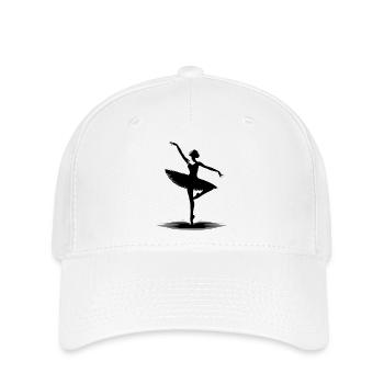 Équilibre parfait du ballet dans le mouvement de danse - Casquette Flexfit - blanc - Devant