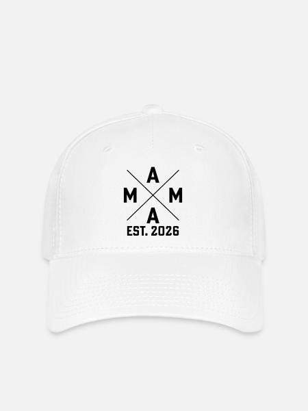 Mama est. 2026 - Flexfit Cap - Weiß