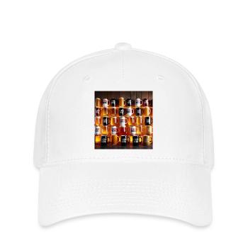 I Love Beer Becher-Muster - Flexfit Cap - Weiß - Vorne