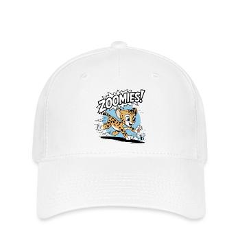 Zoomies – Guépard à la poursuite d’un papillon - Casquette Flexfit - blanc - Devant