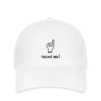 Aachen - Tschö wa! - Flexfit Cap - Weiß - Vorne