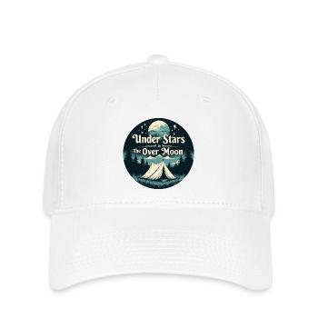 Camping Scene Under the Stars - Moon - Flexfit Cap - white - Front