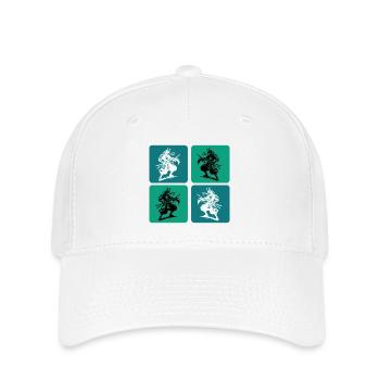 Samurai Japan Vintage Design - Flexfit Cap - white - Front