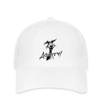 L’agilité – le sport canin - Casquette Flexfit - blanc - Devant