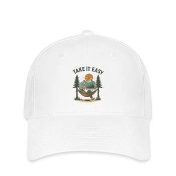 Take It Easy - Flexfit Cap - Weiß - Vorne