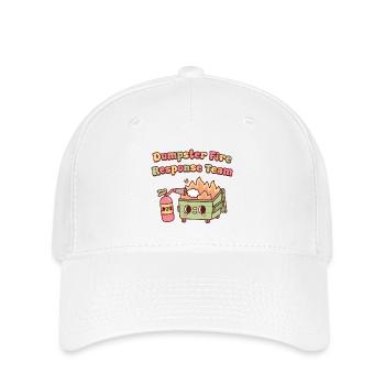 Niedliches lustiges Müllcontainer-Feuerwehrteam - Flexfit Cap - Weiß - Vorne