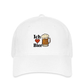 I love beer - Flexfit Cap - white - Front