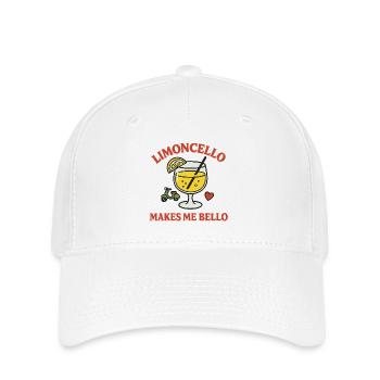 Limoncello Genuss Illustration - Flexfit Cap - Weiß - Vorne