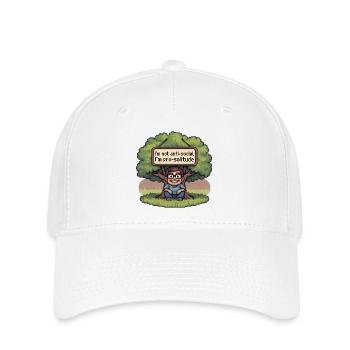 Pro Solitude Pixel Art Design - Flexfit Cap - Weiß - Vorne