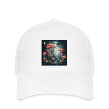 Mushroom Forest - Flexfit Cap - white - Front