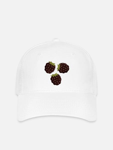 Berry Delight Illustratives Design - Flexfit Cap - Weiß