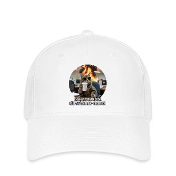 Funny Office Cat Saying Design - Flexfit Cap - white - Front