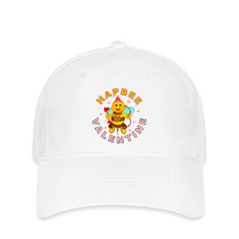 HAPBEE Saint-Valentin avec texte - Casquette Flexfit - blanc - Devant