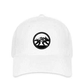 Schwinger_1_black - Flexfit Cap - Weiß - Vorne
