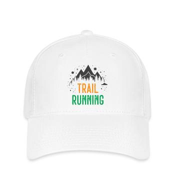 Course sur sentier - Casquette Flexfit - blanc - Devant
