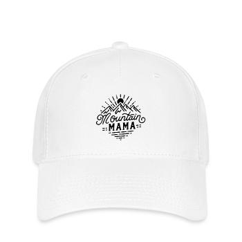  Mountain mama hiker camper trail mom retro - Casquette Flexfit - blanc - Devant