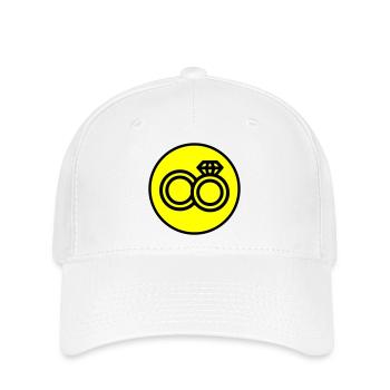 Alliances Icône de mariage - Casquette Flexfit - blanc - Devant