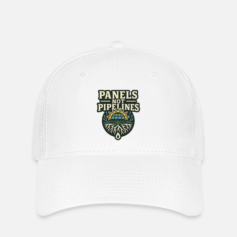 Panels Not Pipelines - Flexfit Cap - white