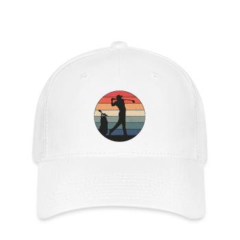 Golfer schlägt genau richtig - Flexfit Cap - Weiß - Vorne