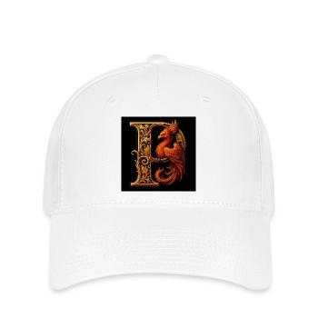 P – Magic Ornament with Phoenix - Flexfit Cap - white - Front
