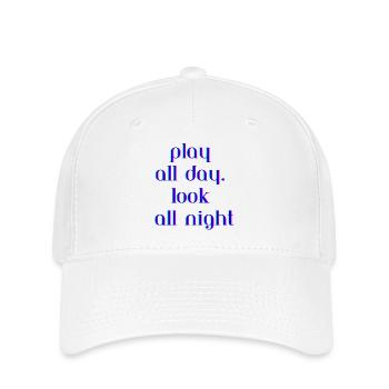 Vibrant Neon Text Quote Design - Flexfit Cap - white - Front