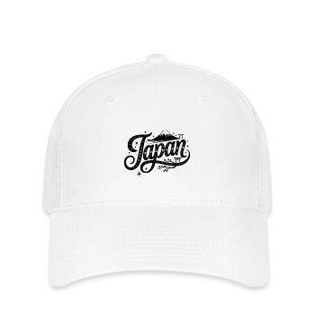 Japan - Souvenir-Design - Flexfit Cap - Weiß - Vorne
