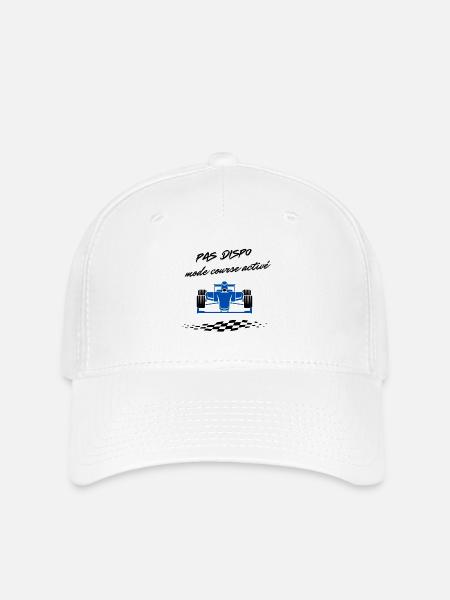 Motorsport-Design - Flexfit Cap - Weiß