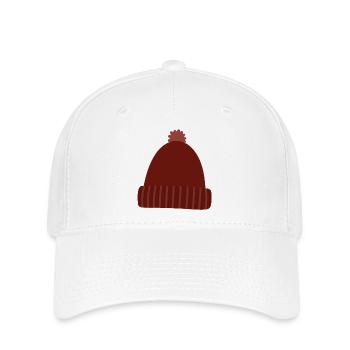 Warm Autumn Knit Beanie - Flexfit Cap - white - Front