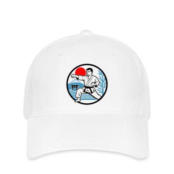 Karate Nature - Flexfit Cap - white - Front