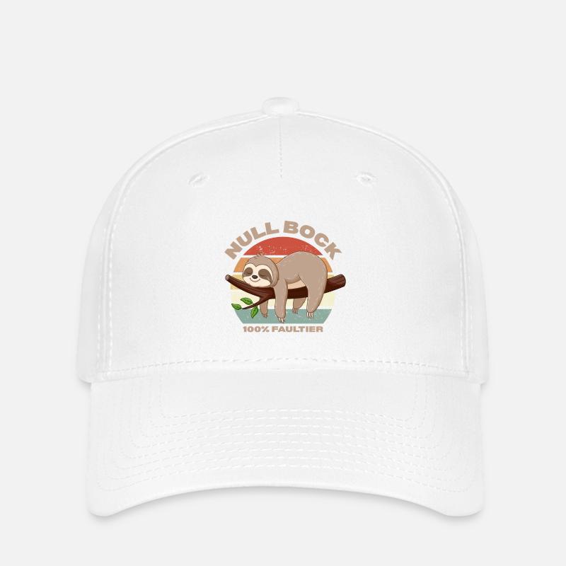 Zero buck design for all lazy people - Flexfit Cap - white